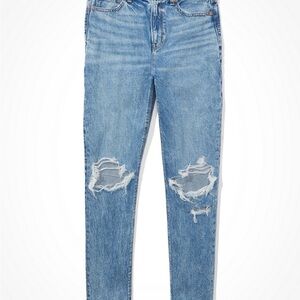 Classic Blue Distressed Women's Jeans